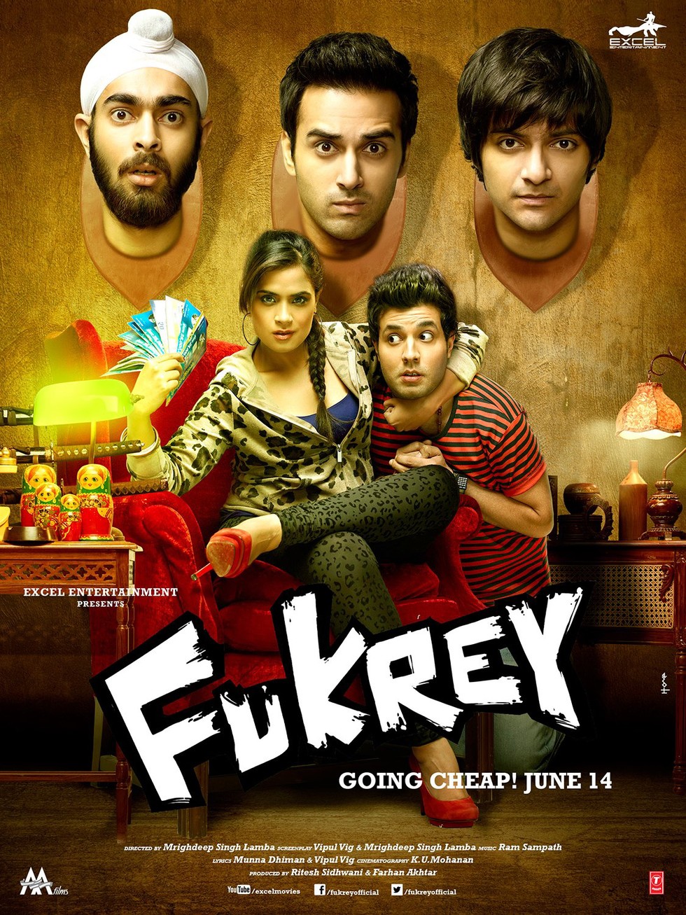 Fukrey - Movie Poster #1 (Large)