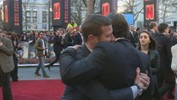 Iron Man 3 London premiere: Dermot O'Leary talks X Factor and gives out man hugs